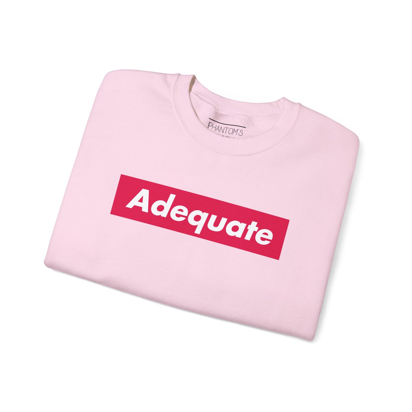 Adequate Parody Checkerboard Front and Back Graphic Pullover | Unisex Heavy Blend™ Crewneck Sweatshirt