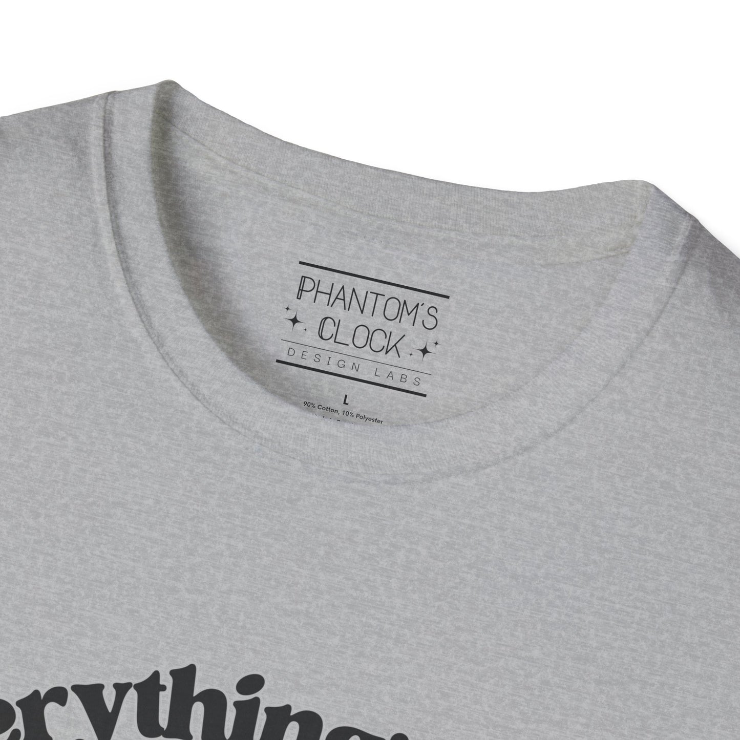 Everything's Fine Raccoon Dumpster Fire Funny Graphic Tee | Unisex Softstyle T-Shirt
