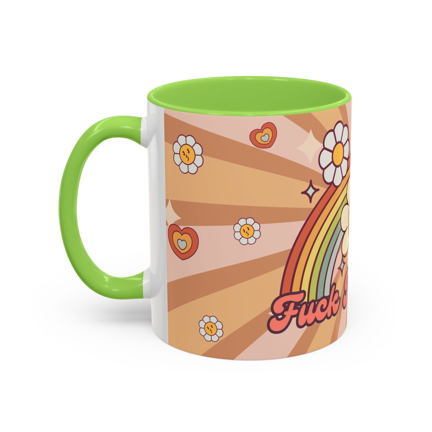 F*ck Trump Retro Rainbow Mug (11oz, 15oz)