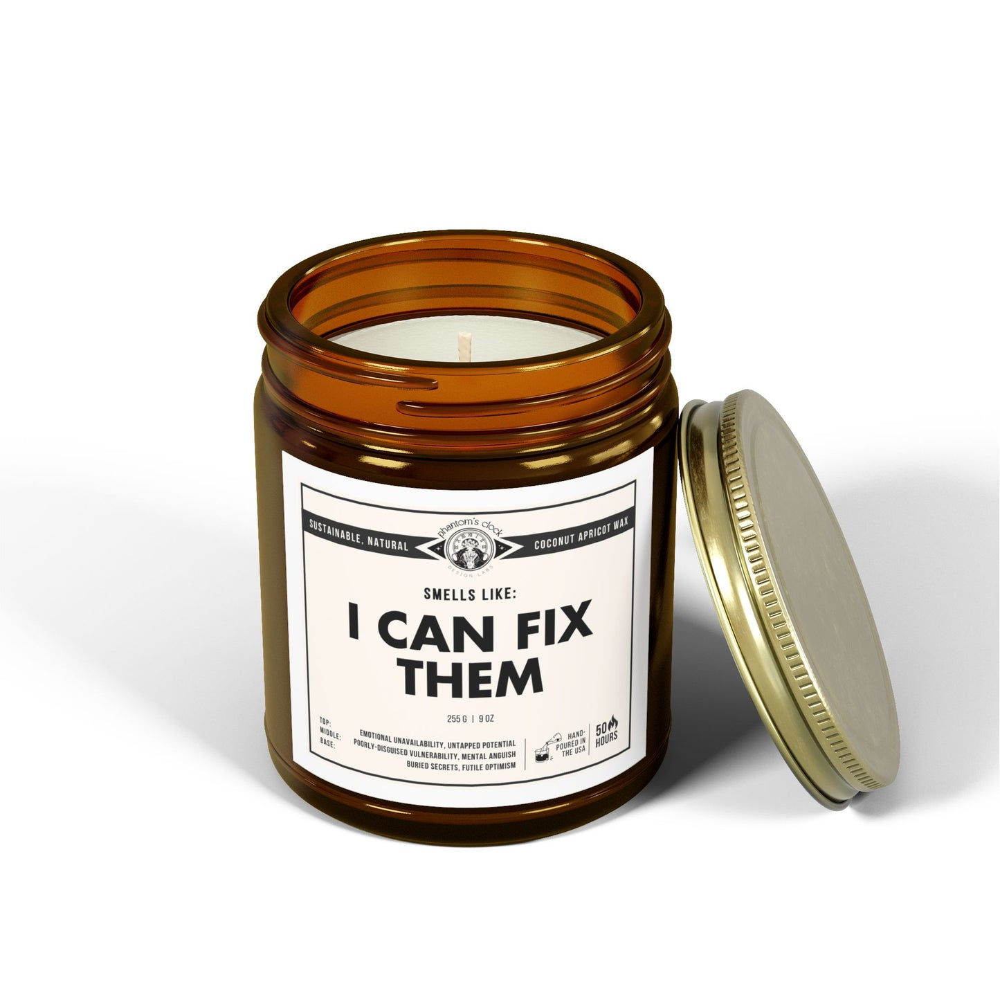 I Can Fix Them | Scented Coconut Apricot Wax Candle 9oz