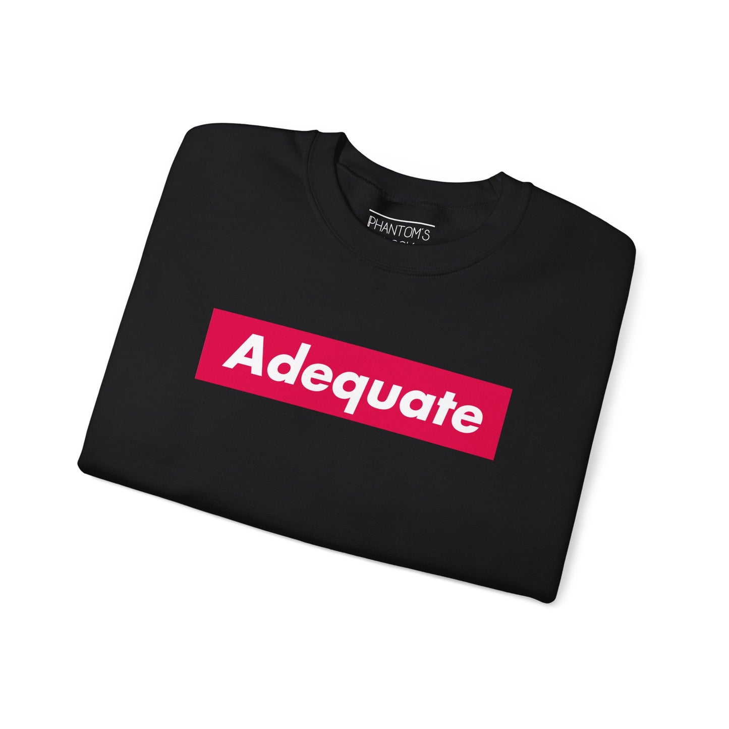 Adequate Parody Checkerboard Front and Back Graphic Pullover | Unisex Heavy Blend™ Crewneck Sweatshirt