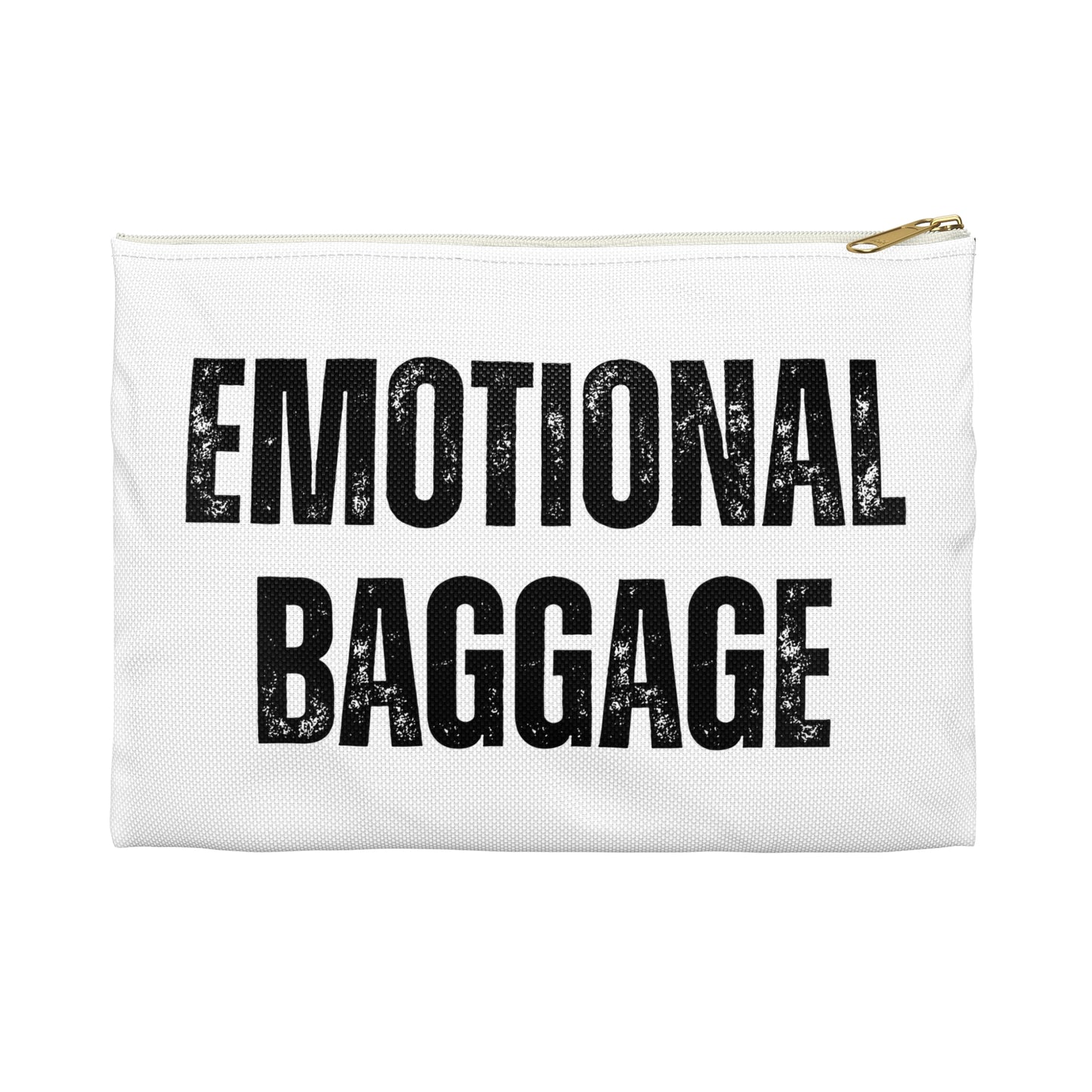 Zipper Pouch - 'Emotional Baggage' Trippy Checkerboard Eye Design