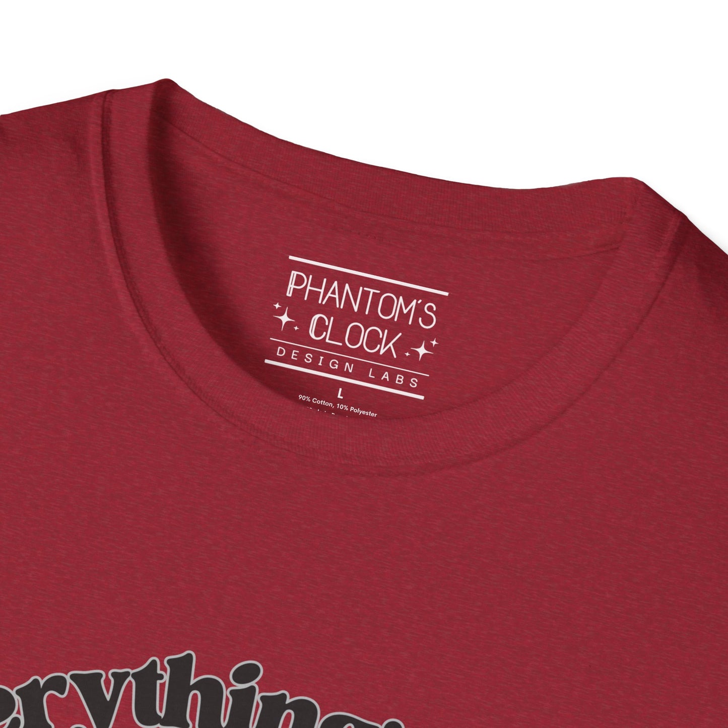 Everything's Fine Raccoon Dumpster Fire Funny Graphic Tee | Unisex Softstyle T-Shirt