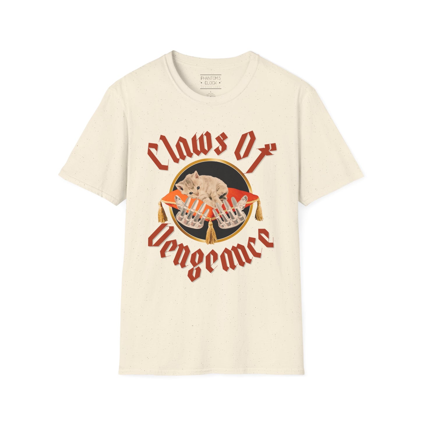 Heavy Metal Kitten Graphic Tee-Claws of Vengeance | Unisex Softstyle T-Shirt