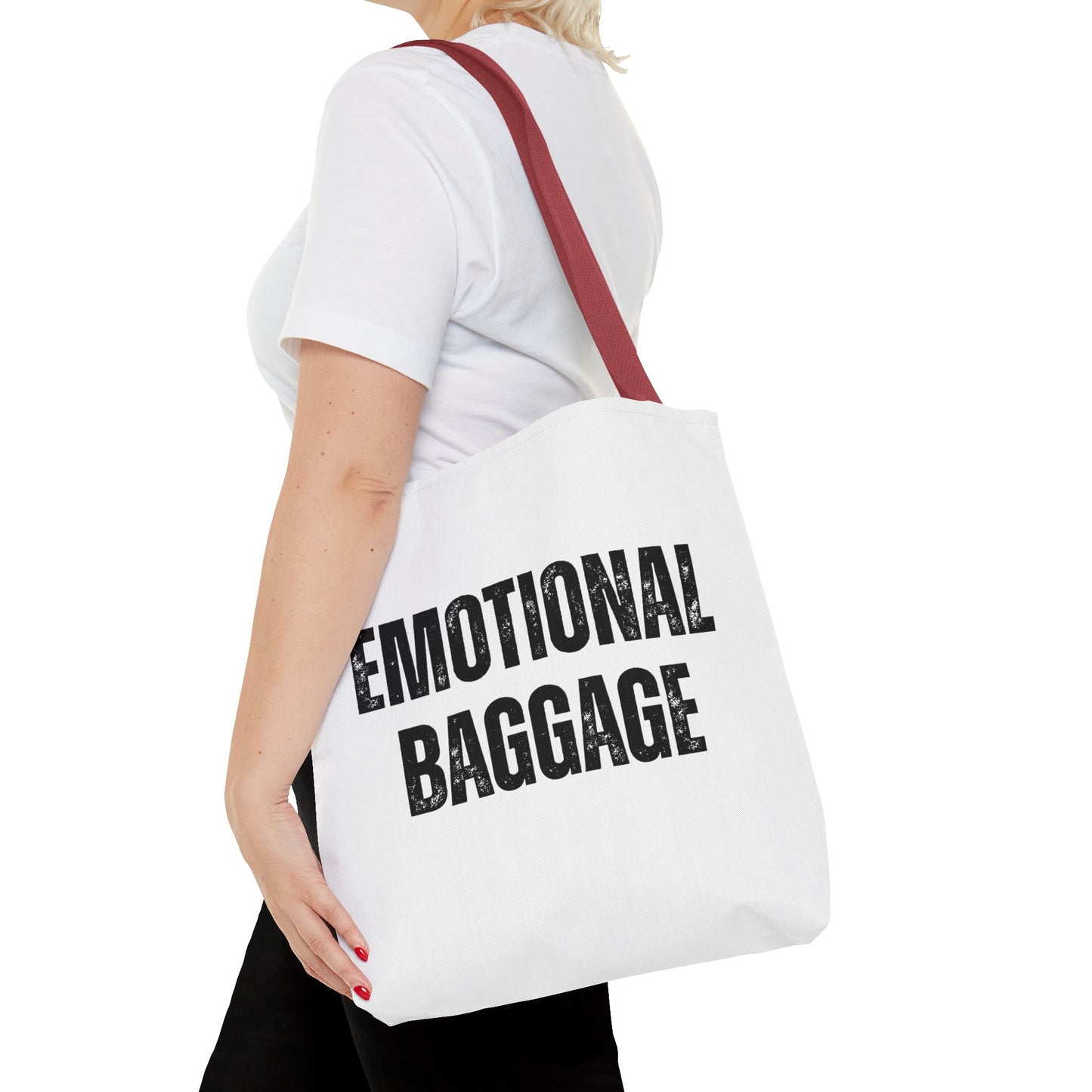 Canvas Tote - Emotional Baggage Trippy Checkerboard Design