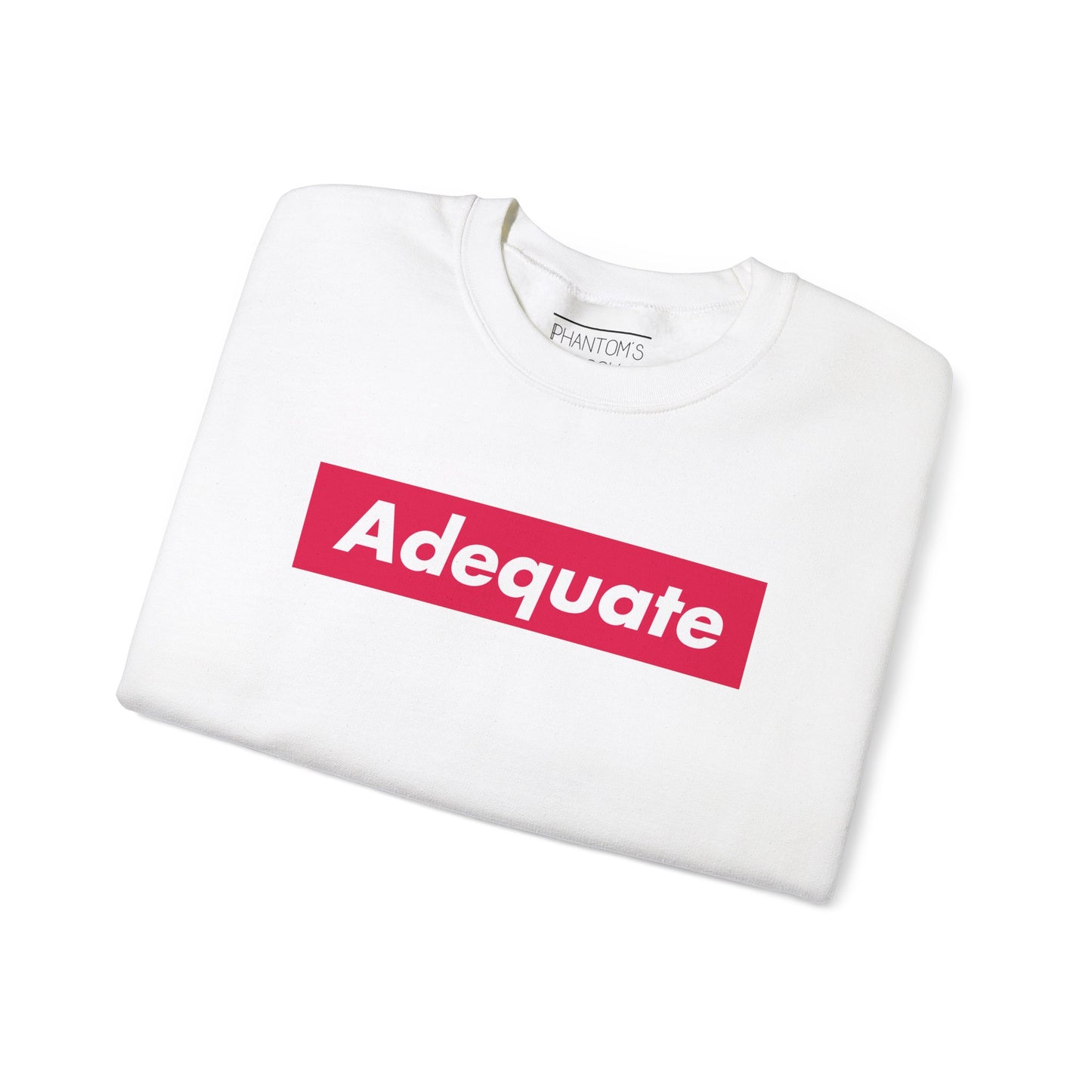 Adequate Parody Checkerboard Front and Back Graphic Pullover | Unisex Heavy Blend™ Crewneck Sweatshirt