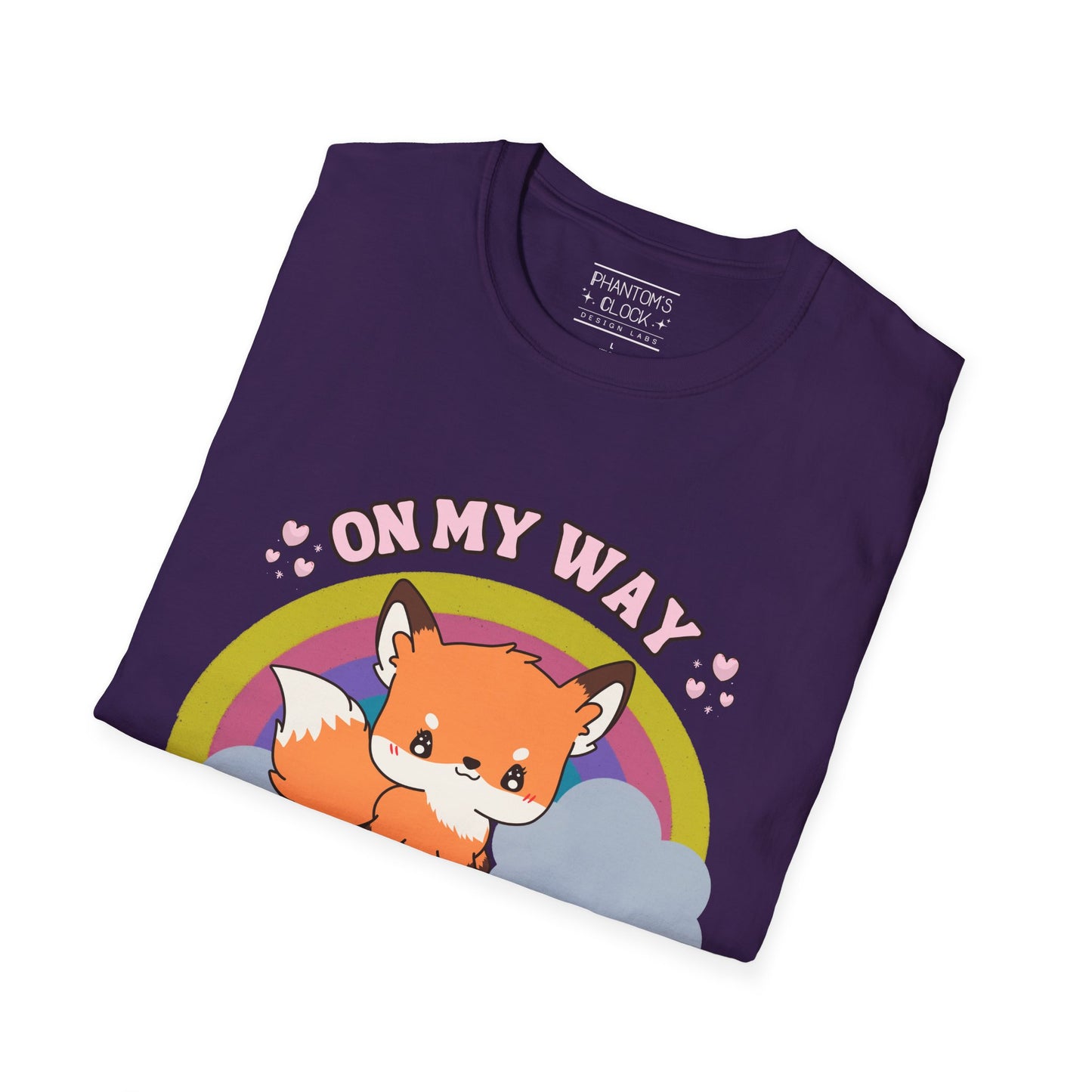 Kawaii Sly Fox Funny Graphic Tee | Unisex Softstyle T-Shirt