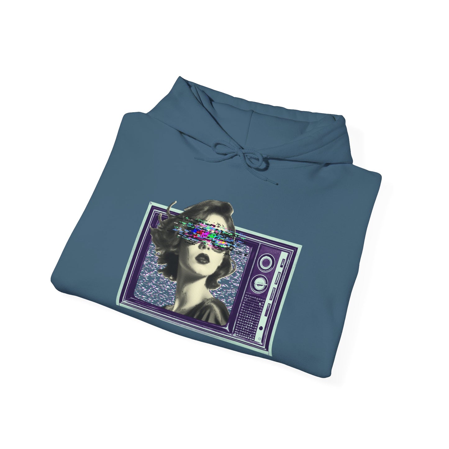 Retro TV Static Hoodie | Unisex Heavy Blend™ Hooded Sweatshirt