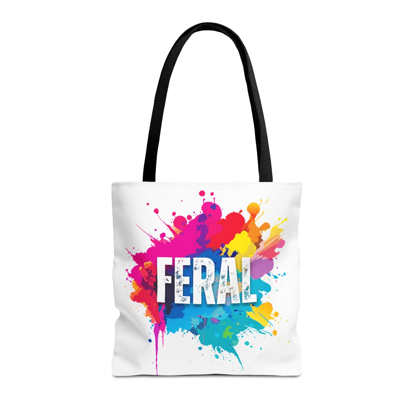 Canvas Tote - "Feral" Paint Splatter Design