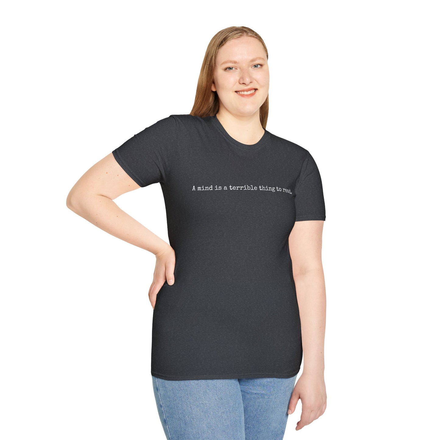 A Mind is a Terrible Thing to Read Graphic Tee | Unisex Softstyle T-Shirt