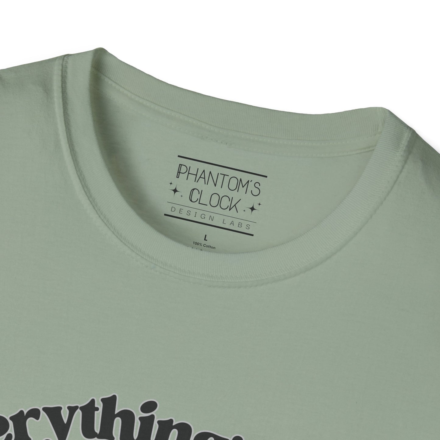 Everything's Fine Raccoon Dumpster Fire Funny Graphic Tee | Unisex Softstyle T-Shirt