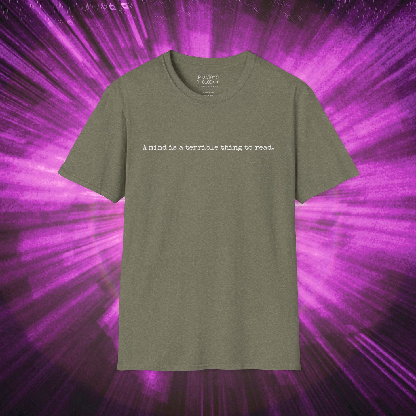 A Mind is a Terrible Thing to Read Graphic Tee | Unisex Softstyle T-Shirt