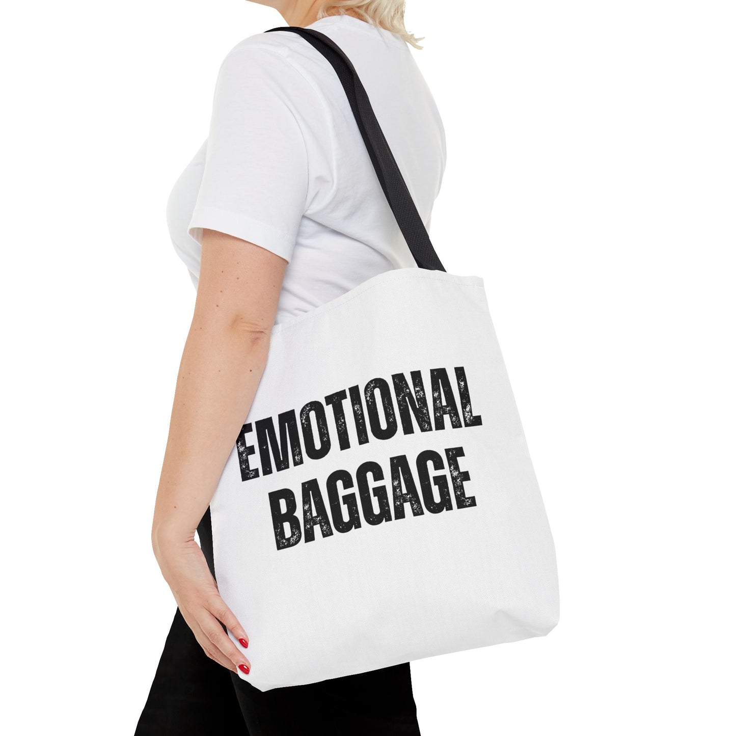 Canvas Tote - Emotional Baggage Trippy Checkerboard Design