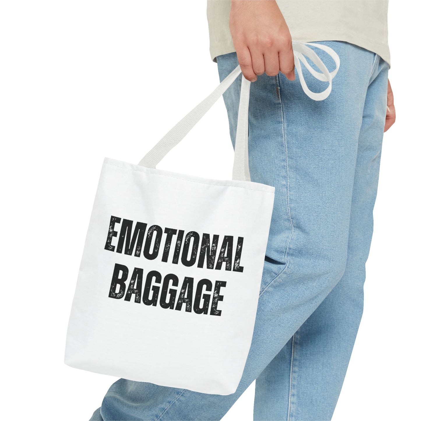 Canvas Tote - Emotional Baggage Trippy Checkerboard Design