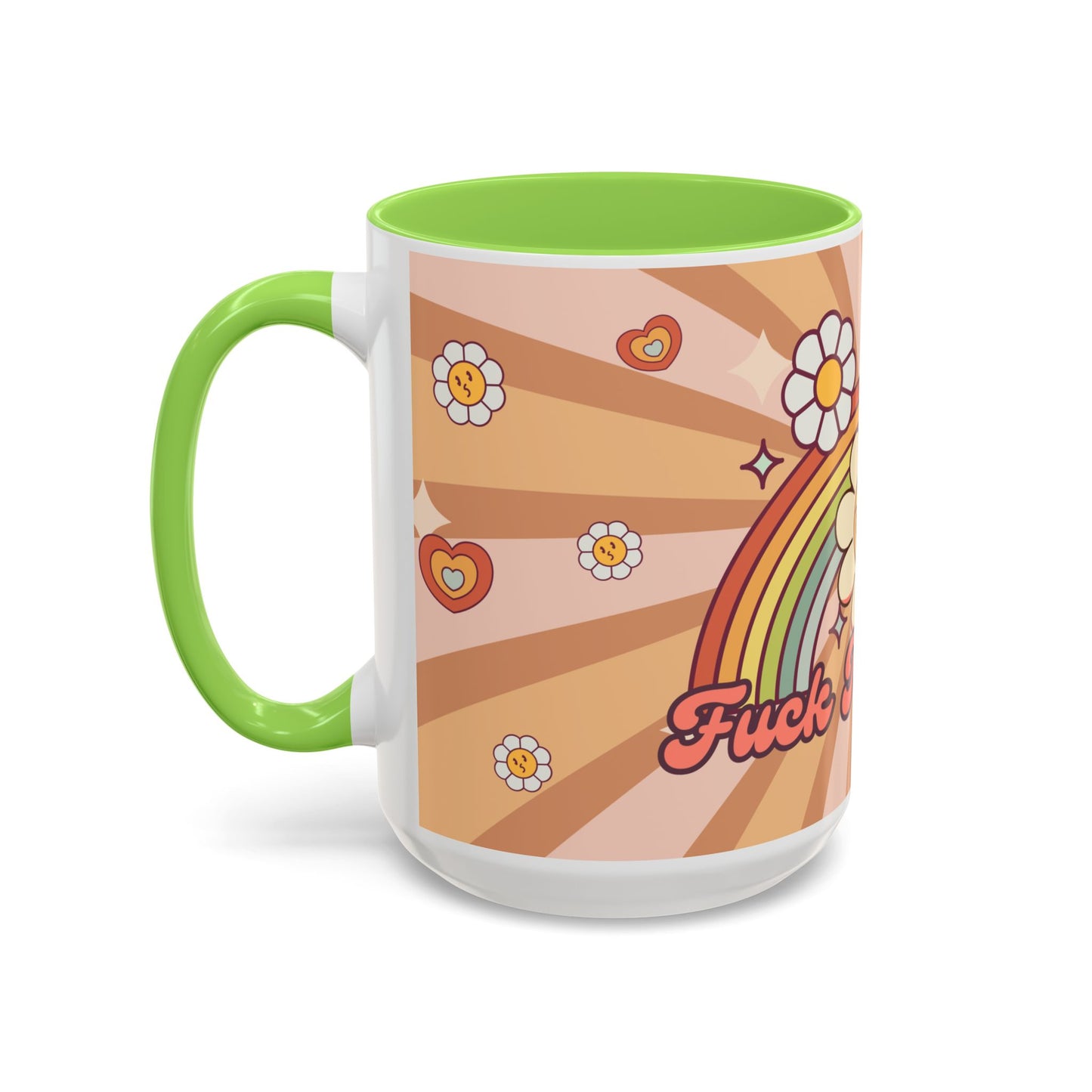 F*ck Trump Retro Rainbow Mug (11oz, 15oz)