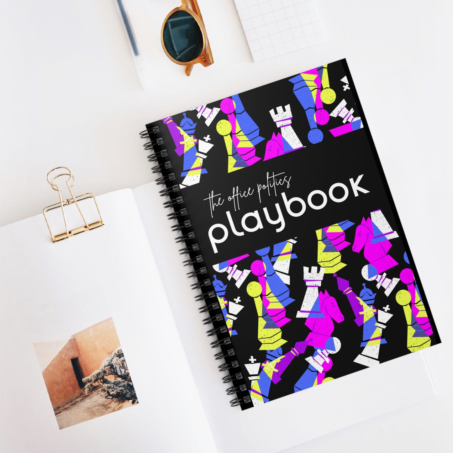 Office Politics | Ruled Line Spiral Notebook