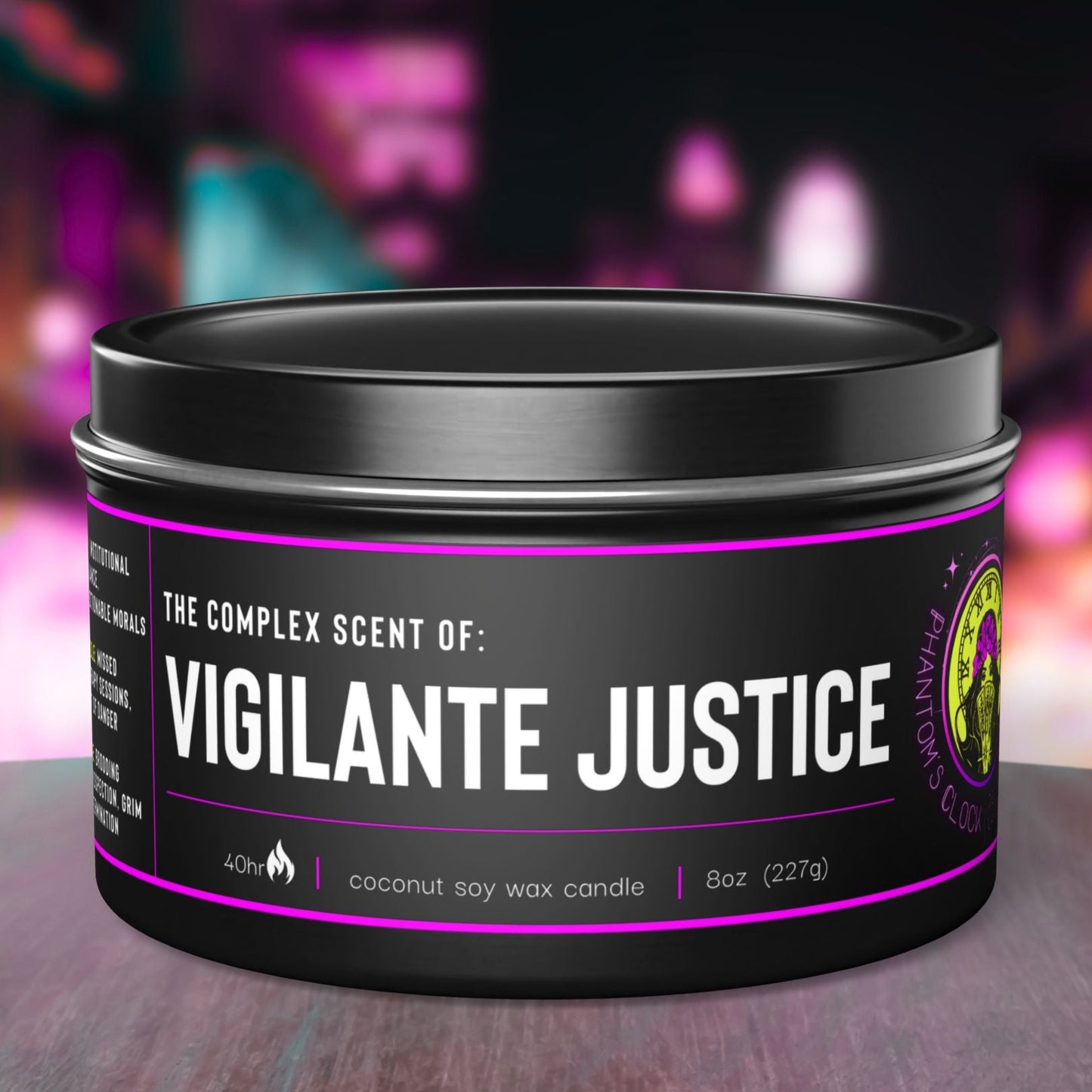Vigilante Justice | Aromatherapy Tin Candles