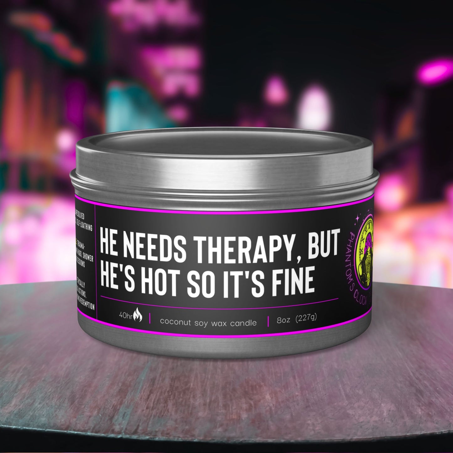 He Needs Therapy But... | Aromatherapy Tin Candles