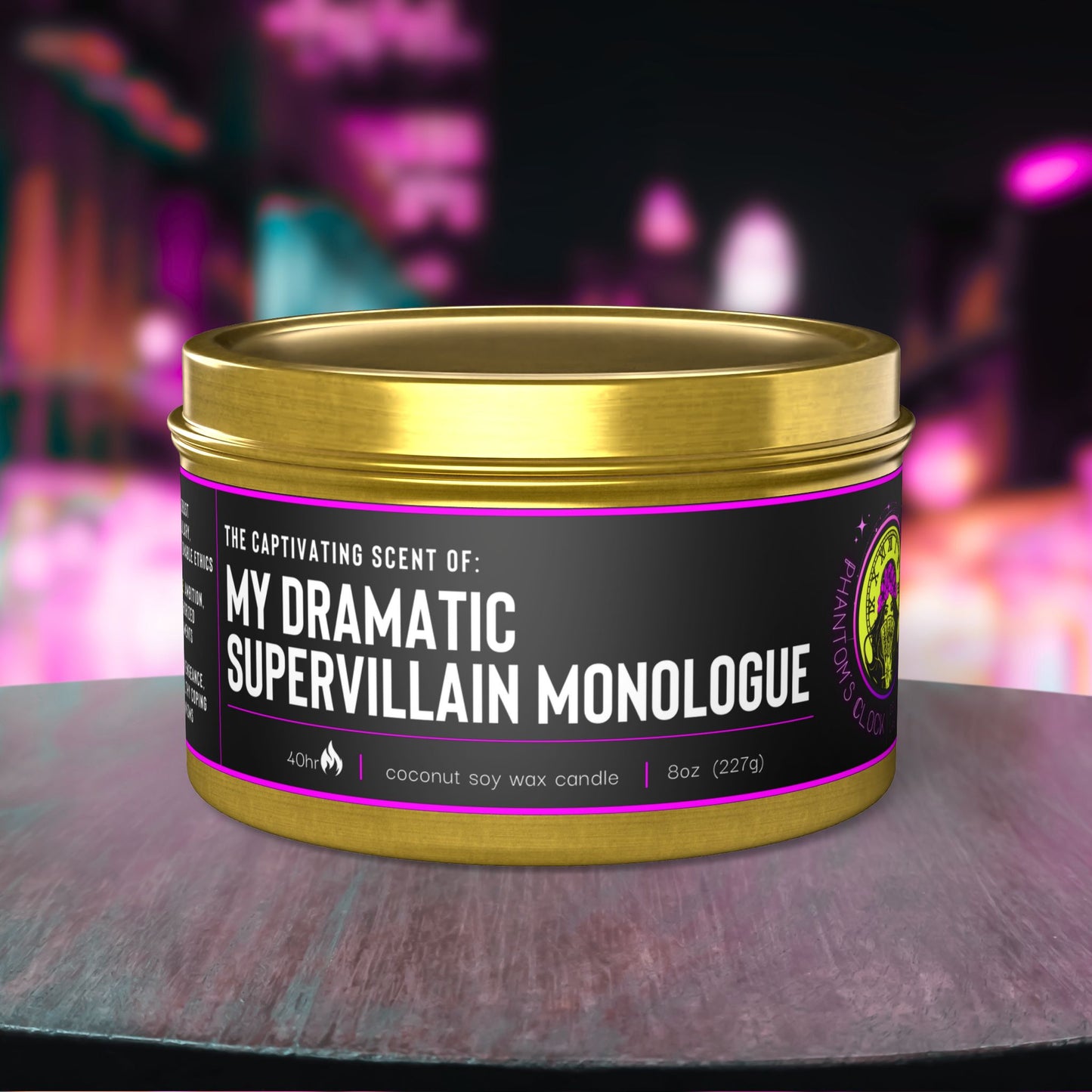 Your Fictional Crush's Dark Past | Aromatherapy Tin Candles