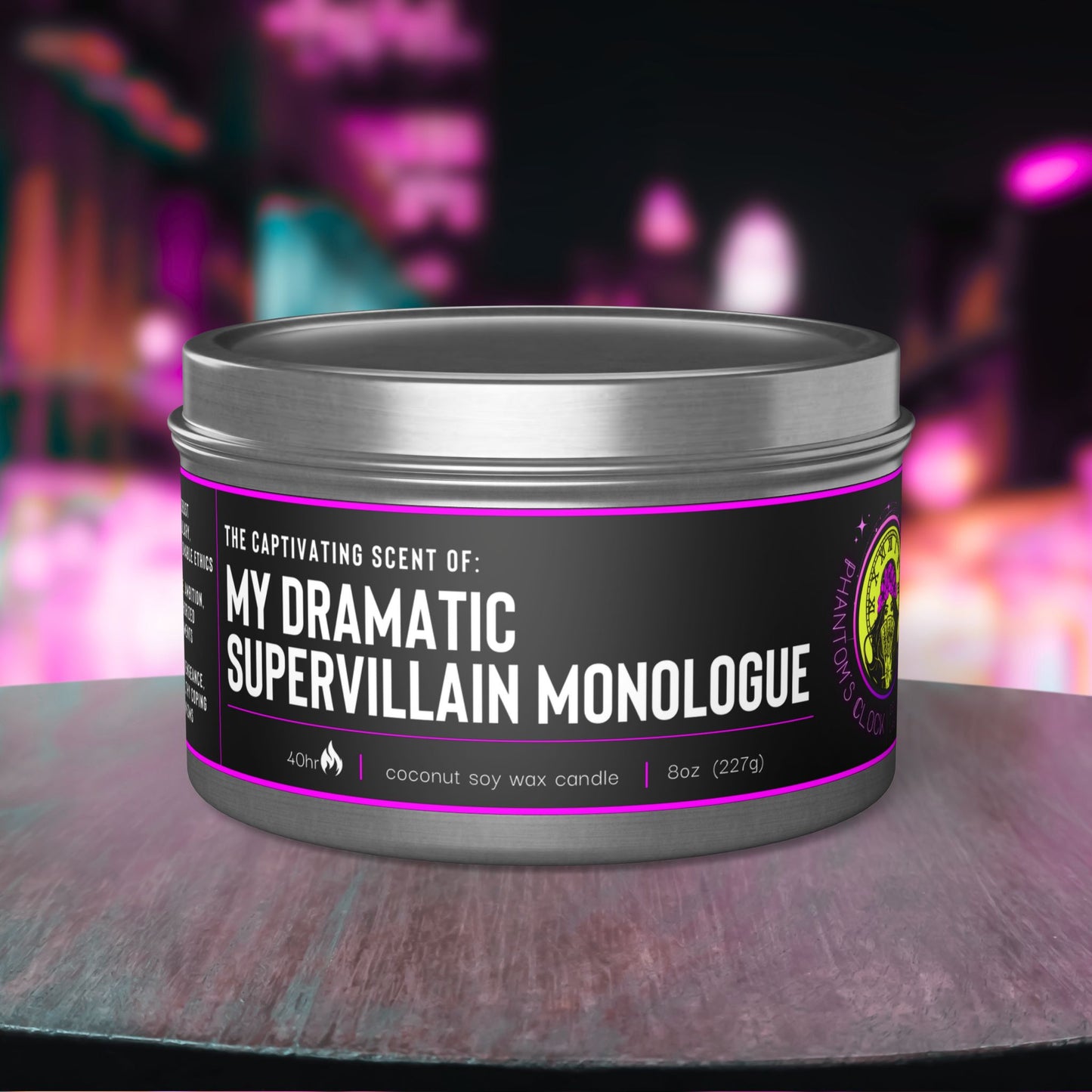 Your Fictional Crush's Dark Past | Aromatherapy Tin Candles