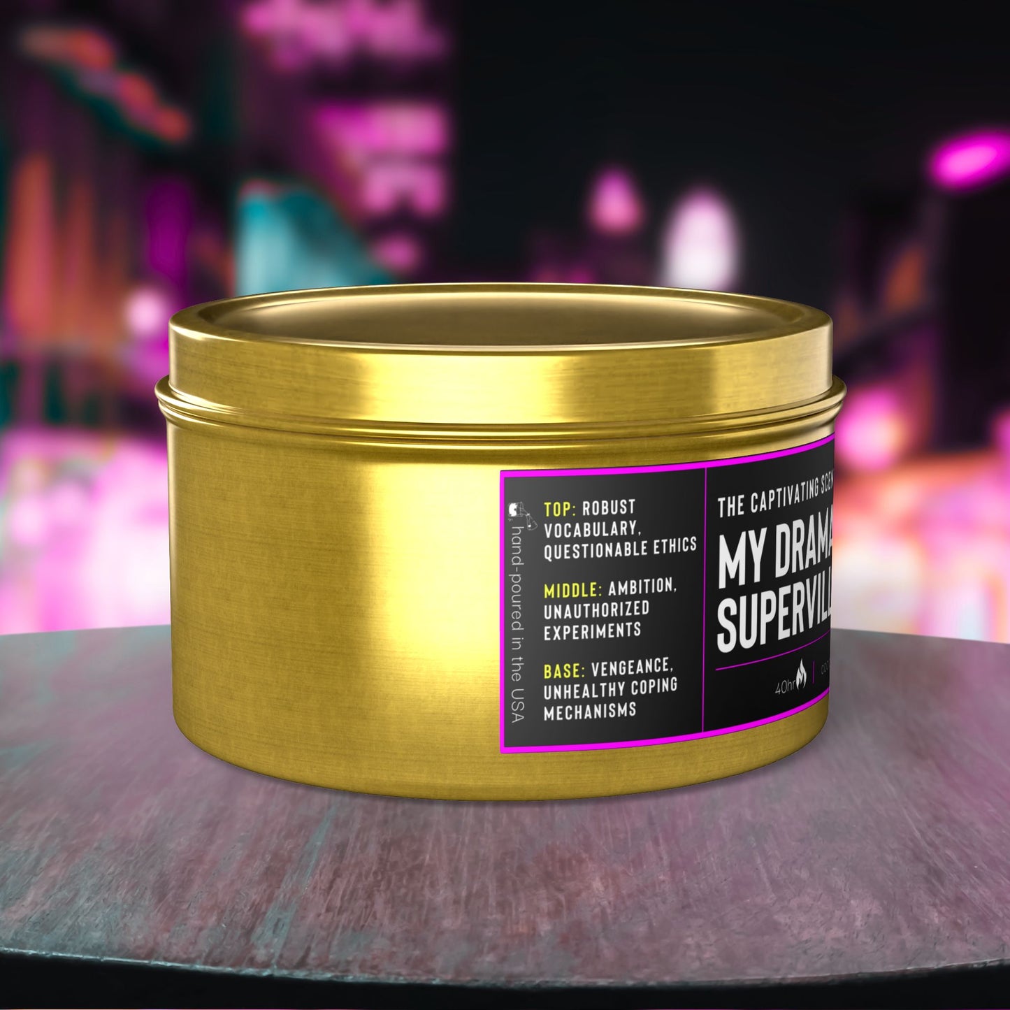 Your Fictional Crush's Dark Past | Aromatherapy Tin Candles