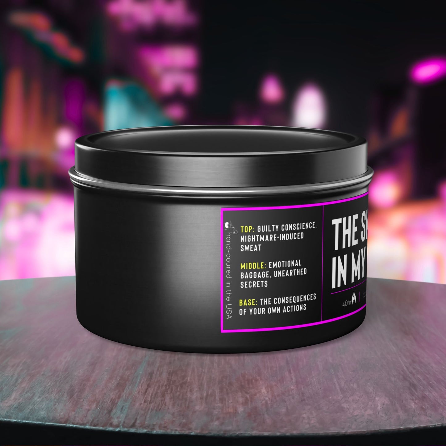 The Skeletons In My Closet | Aromatherapy Tin Candles