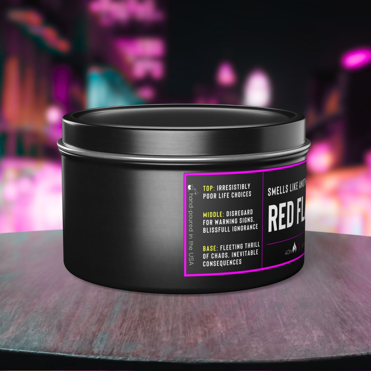 Red Flag Romance | Aromatherapy Tin Candles
