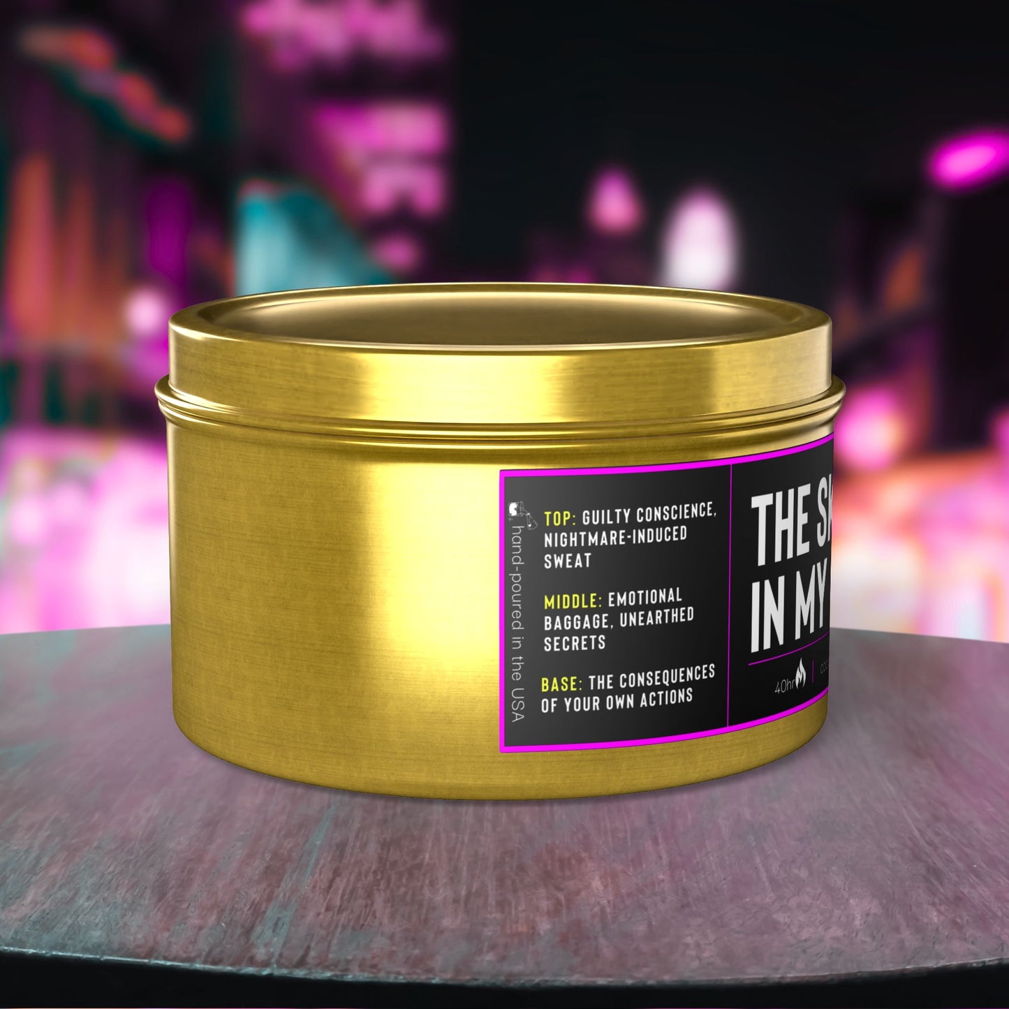 The Skeletons In My Closet | Aromatherapy Tin Candles