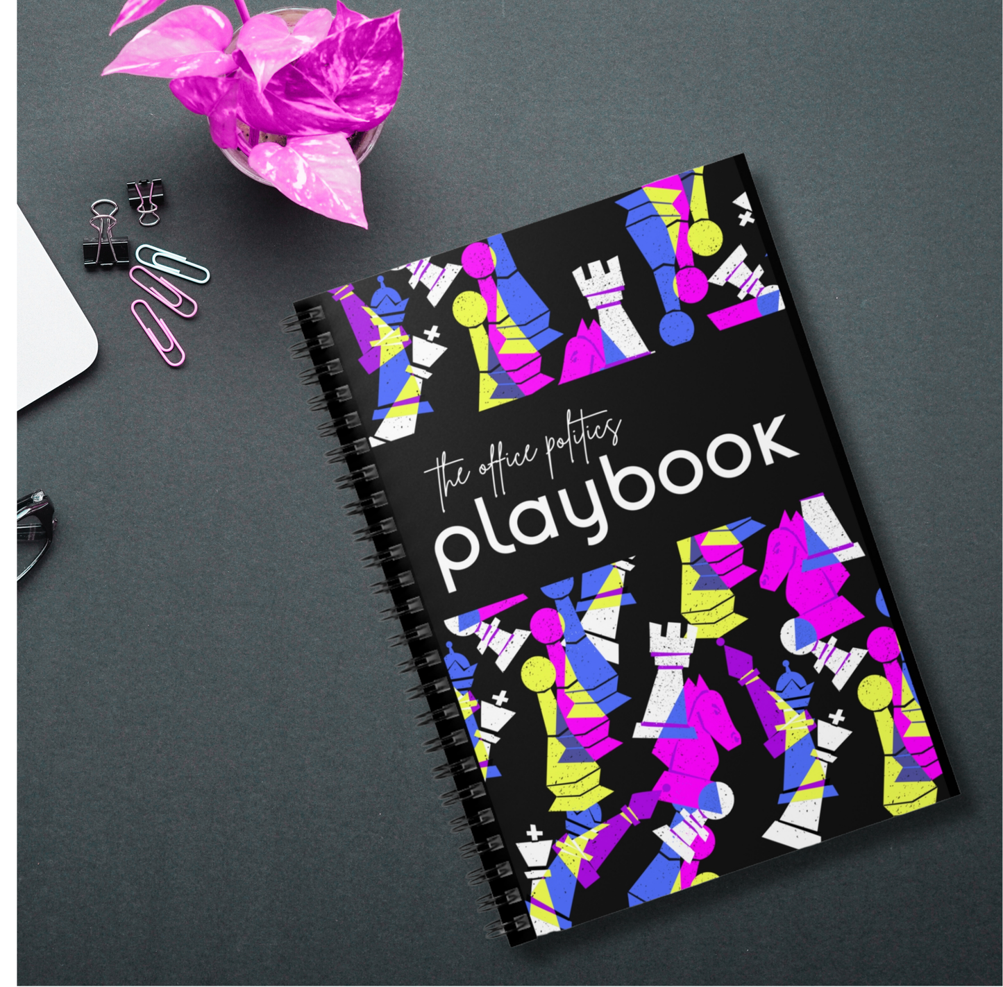 Office Politics | Ruled Line Spiral Notebook