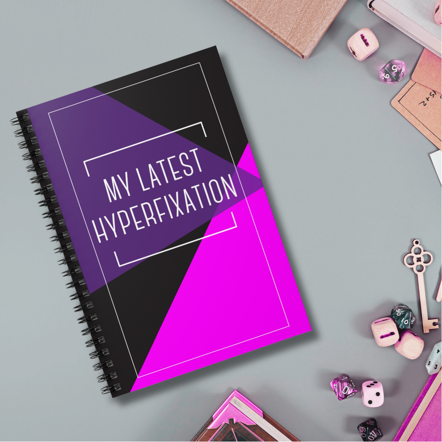 My Latest Hyperfixation | Ruled Line Spiral Notebook