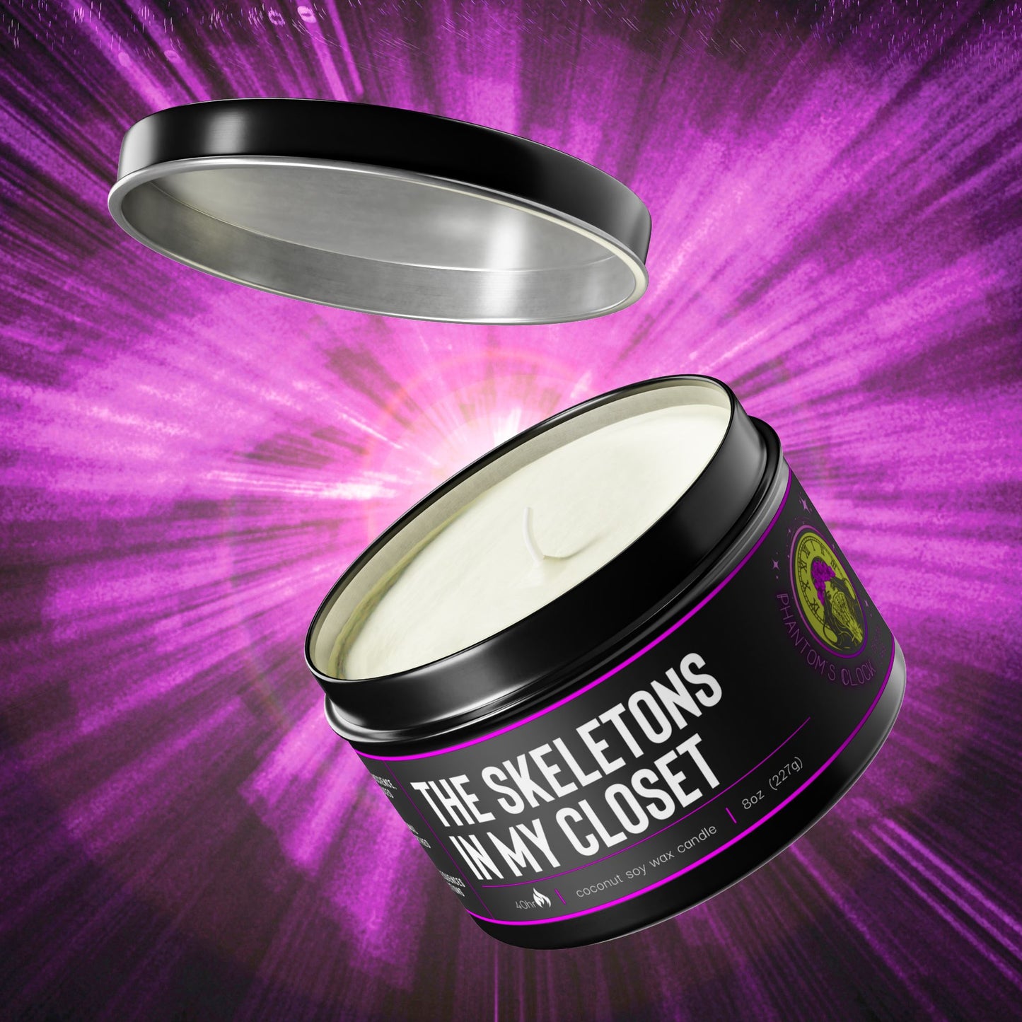 The Skeletons In My Closet | Aromatherapy Tin Candles