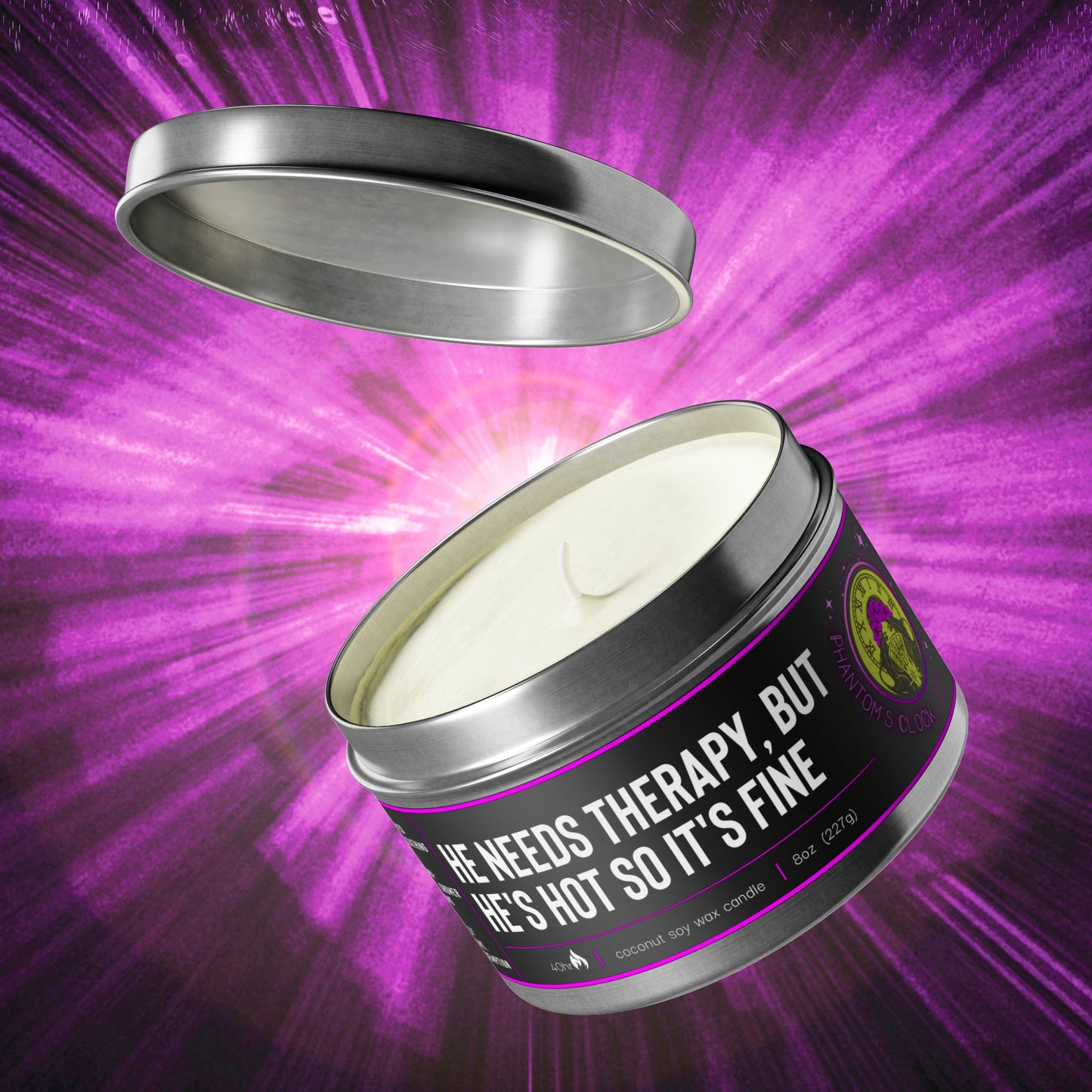 He Needs Therapy But... | Aromatherapy Tin Candles