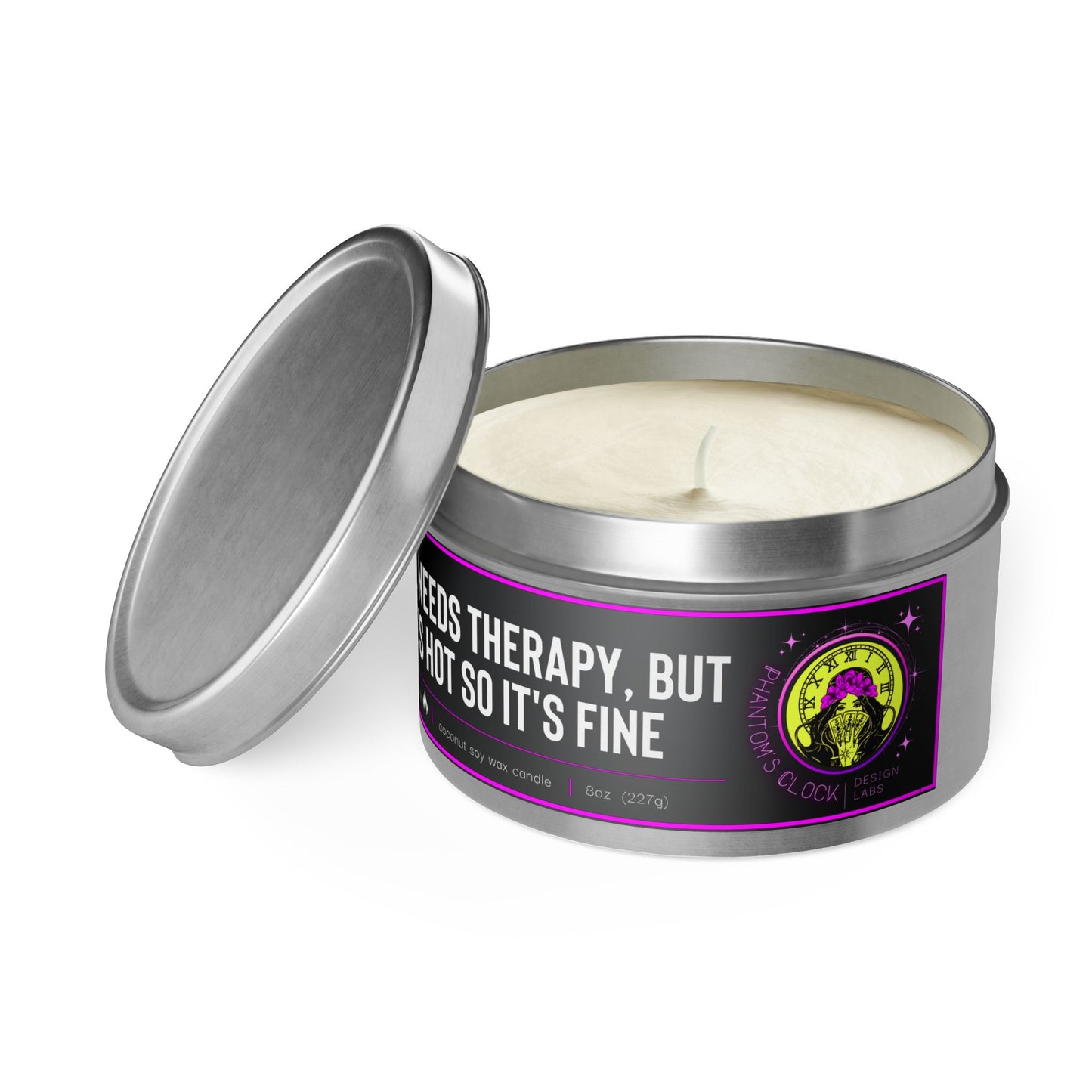 He Needs Therapy But... | Aromatherapy Tin Candles