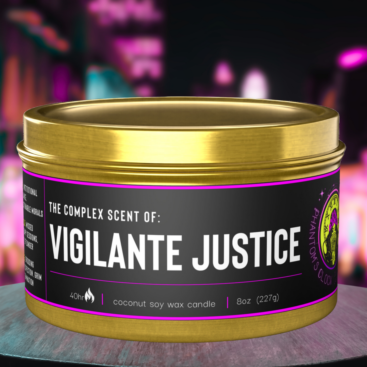 Vigilante Justice | Aromatherapy Tin Candles