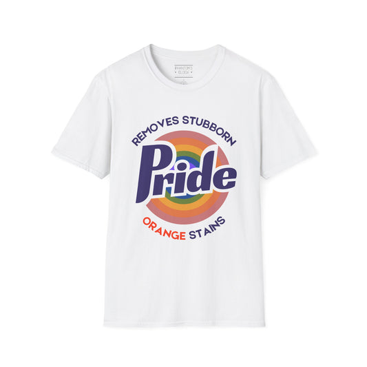 Pride Removes Orange Stains |  Unisex Softstyle T-Shirt