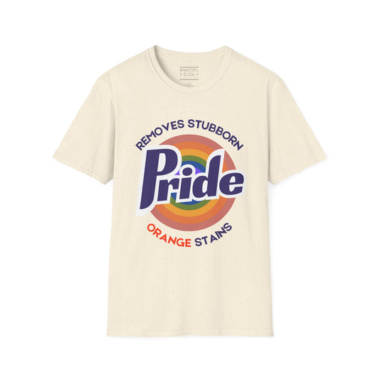 Pride Removes Orange Stains |  Unisex Softstyle T-Shirt