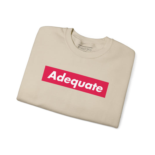 Adequate Parody Checkerboard Front and Back Graphic Pullover | Unisex Heavy Blend™ Crewneck Sweatshirt