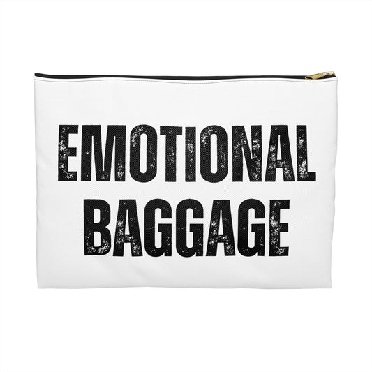 Zipper Pouch - 'Emotional Baggage' Trippy Checkerboard Eye Design