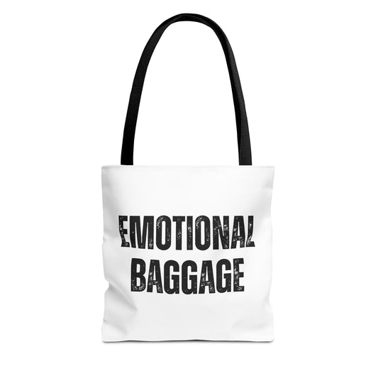 Canvas Tote - Emotional Baggage Trippy Checkerboard Design