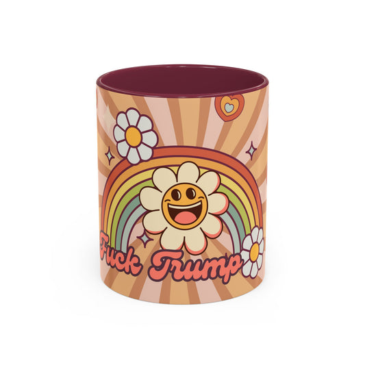 F*ck Trump Retro Rainbow Mug (11oz, 15oz)