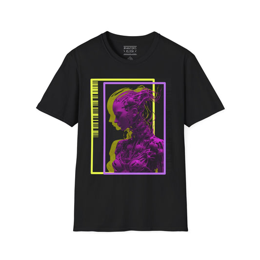 Supersoft Graphic Tee, Unisex Softstyle T-Shirt for Men and Women, Trendy Shirt, Cyborkg, Sci-Fi Tshirt, Geek Clothing