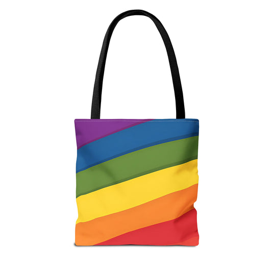 Canvas Tote - Pride Gets Rid of Stubborn Orange Stains Rainbow Design