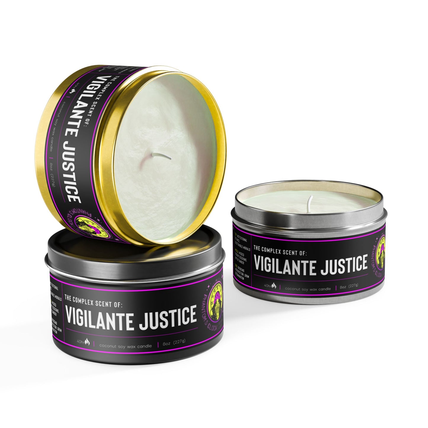 Vigilante Justice | Aromatherapy Tin Candles